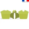 Kit poncho de bain vert motif bébé dalmatien - Création Stillistic