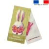 Kit protège livret de famille personnalisé - Lapin printanier - Création Stillistic