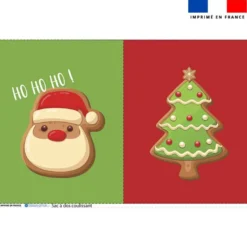 Kit sac à dos coulissant de noel motif pain d'épice