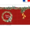 Kit sac à dos coulissant de noel motif couronne de Noel