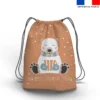 Kit sac à dos coulissant de noel motif mes petits trésors de l'hiver