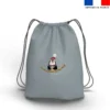 Kit sac à dos coulissant de noel motif pingouin