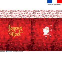 Kit sac à dos coulissant de noël motif père noël rouge