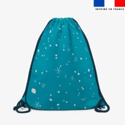 Kit sac à dos coulissant motif animaux ski - Création Stillistic