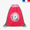 Kit sac à dos coulissant motif chien de Noel