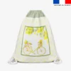 Kit sac à dos coulissant motif mimosa mamie en Or