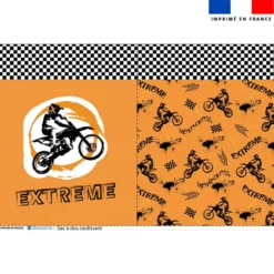 Kit sac à dos coulissant motif motocross