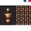 Kit sac à dos coulissant motif Noël coeur et ex-voto pain d'épices - Création Stillistic