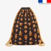 Kit sac à dos coulissant motif Noël bonhomme pain d'épices - Création Stillistic