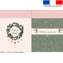 Kit sac à dos coulissant motif Noël Scandinave