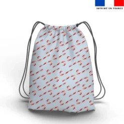 Kit sac à dos coulissant motif pingouin en hiver