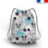 Kit sac à dos coulissant motif sac de neige