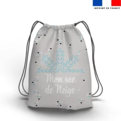 Kit sac à dos coulissant motif sac de neige