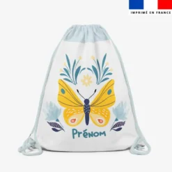 Kit sac à dos coulissant personnalisé - Papillon