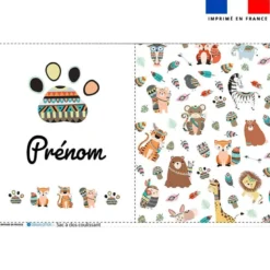 Kit sac à dos coulissant personnalisé - Animaux indiens
