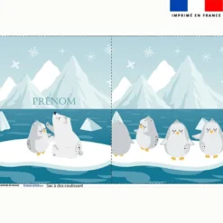 Kit sac à dos coulissant personnalisé - Animaux marins pôle nord