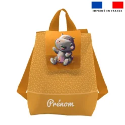 Kit sac à dos enfant personnalisé - Bébé hippo - Création Stillistic