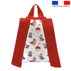 Kit sac à dos enfant personnalisé - Animaux super-héros