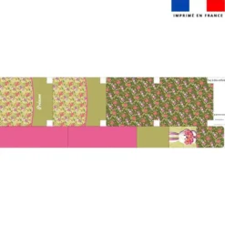 Kit sac à dos enfant personnalisé - Lapin printanier vert clair - Création Stillistic
