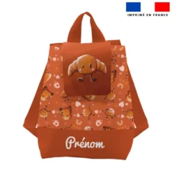 Kit sac à dos enfant personnalisé - Croissant - Création Stillistic