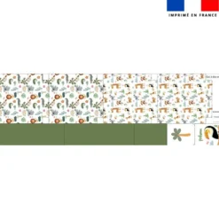 Kit sac à dos enfant personnalisé - Animaux savane