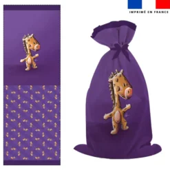 Kit sac à jouets motif bébé girafe - Création Stillistic