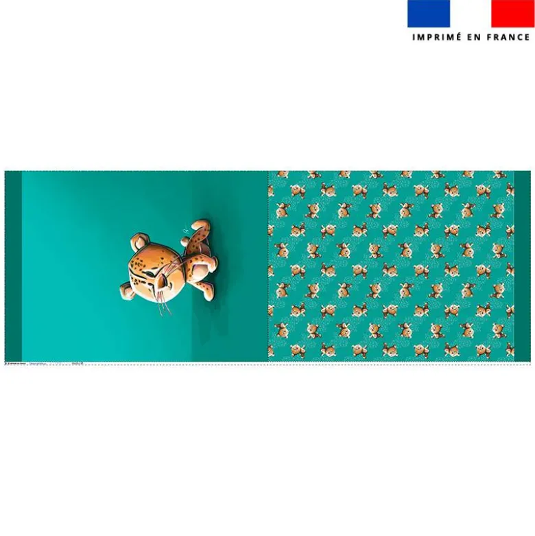 Kit sac à jouets motif bébé guépard - Création Stillistic