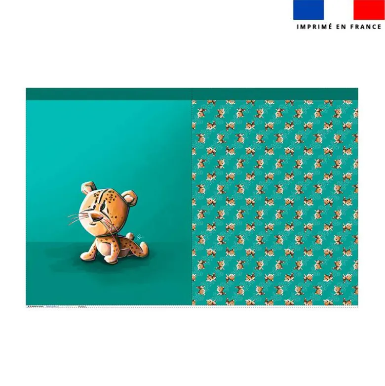 Kit sac à jouets motif bébé guépard - Création Stillistic