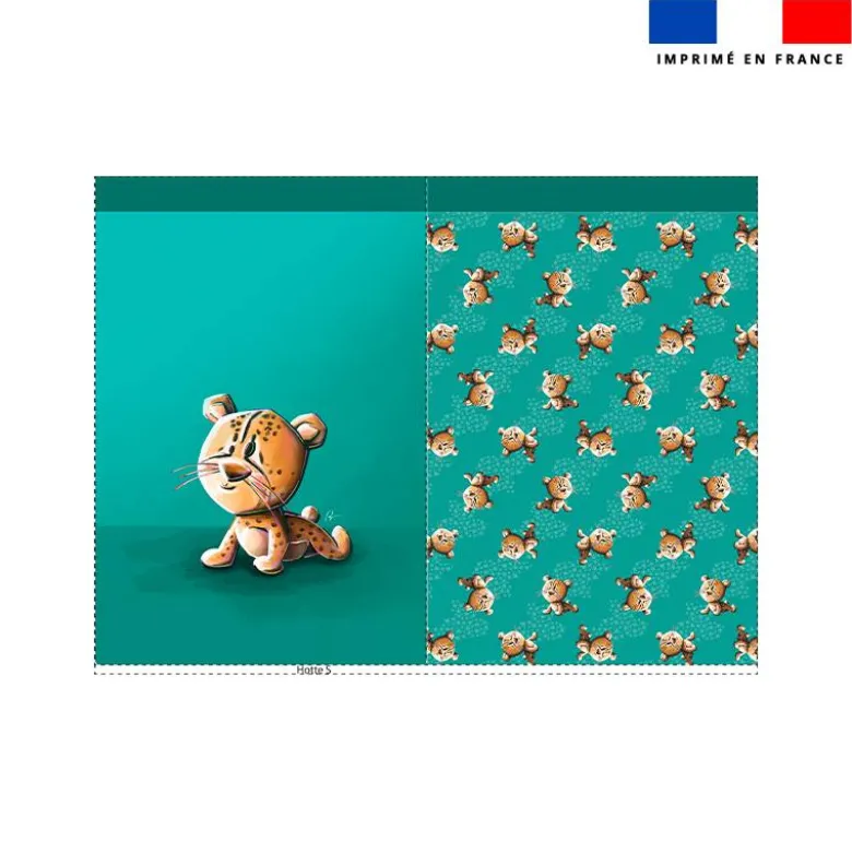 Kit sac à jouets motif bébé guépard - Création Stillistic