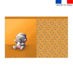 Kit sac à jouets motif bébé hippo - Création Stillistic