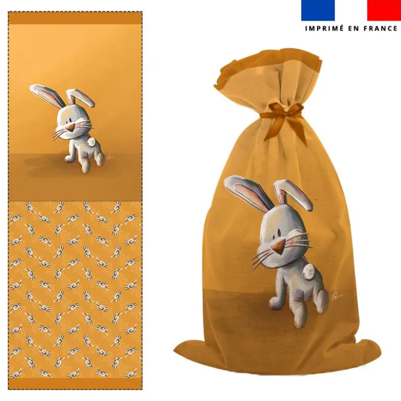 Kit sac à jouets motif bébé lapin - Création Stillistic