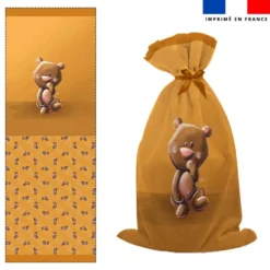Kit sac à jouets motif bébé ours - Création Stillistic