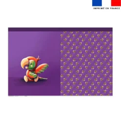 Kit sac à jouets motif bébé perroquet - Création Stillistic