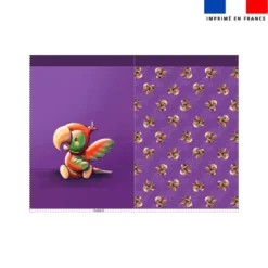 Kit sac à jouets motif bébé perroquet - Création Stillistic