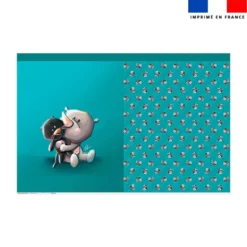 Kit sac à jouets motif bébé rhino - Création Stillistic