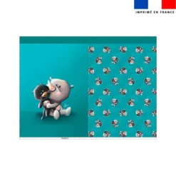 Kit sac à jouets motif bébé rhino - Création Stillistic