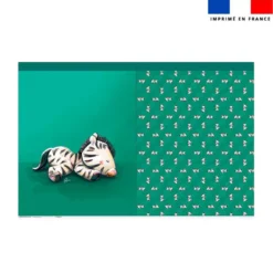 Kit sac à jouets motif bébé zèbre - Création Stillistic