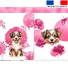 Kit sac à jouets motif chien aquarelle