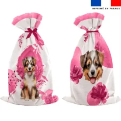 Kit sac à jouets motif chien aquarelle