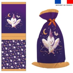 Kit sac à jouets motif chouette magicienne - Création Stillistic