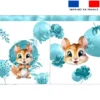 Kit sac à jouets motif écureuil aquarelle