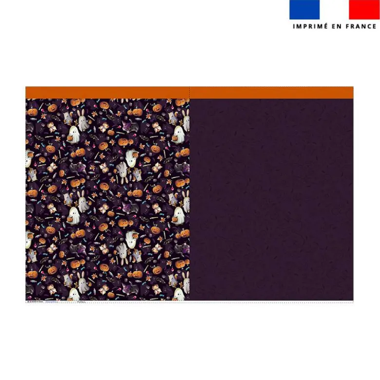 Kit sac à jouets motif fantômes noir - Création Stillistic