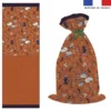 Kit sac à jouets motif fantômes orange - Création Stillistic