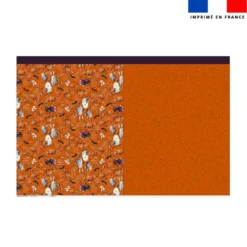 Kit sac à jouets motif fantômes orange - Création Stillistic