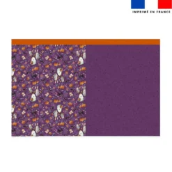 Kit sac à jouets motif fantômes violet - Création Stillistic