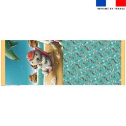 Kit sac à jouets motif hippo plage - Création Stillistic