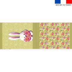 Kit sac à jouets motif lapin printanier - Création Stillistic