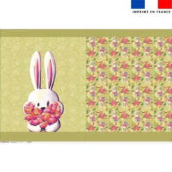 Kit sac à jouets motif lapin printanier - Création Stillistic