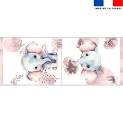 Kit sac à jouets motif éléphant aquarelle