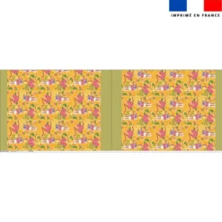 Kit sac à jouets motif mini lapin printanier jaune - Création Stillistic